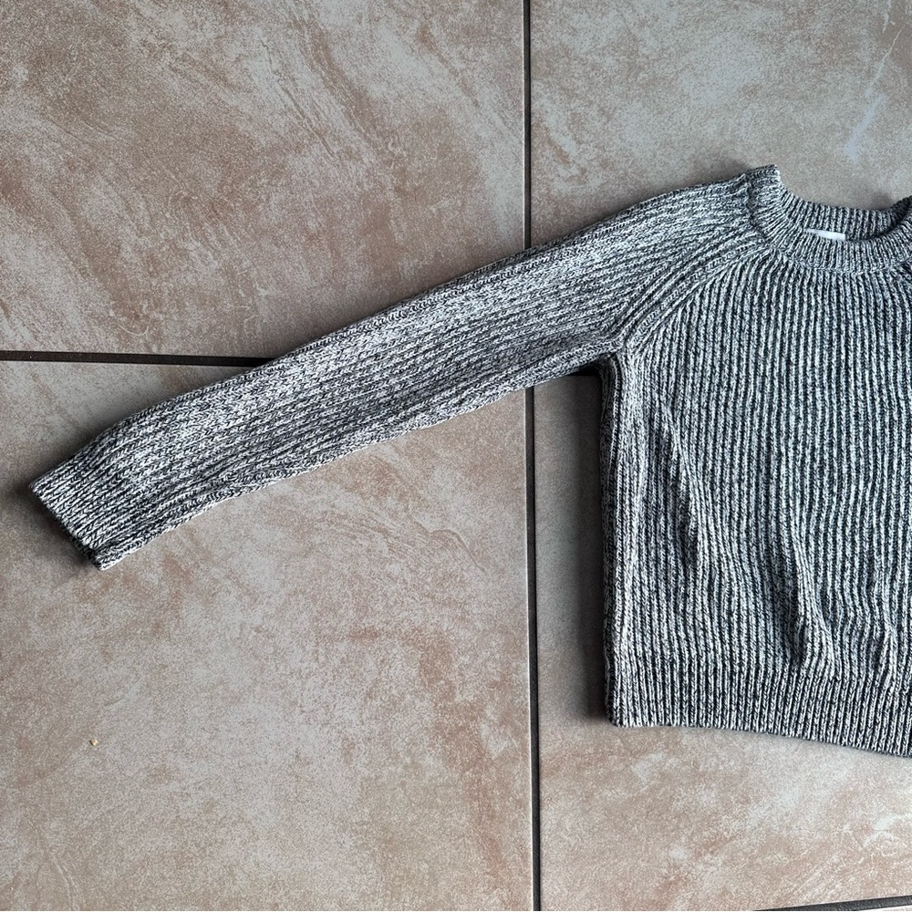 Gray Marled Ribbed Sweater - Picture 6 of 6